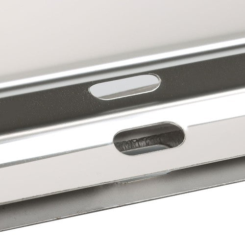 DURAFORCE Stainless Steel 30" Mud Flap Hanger w/ Light Cutouts Spring Loaded 2 1/2 Pattern