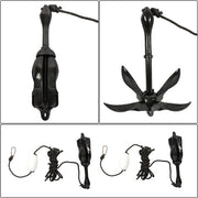 DURAFORCE 2-Pack Black Folding 7.05LB Fits For Grapnel Boat Kayak Marine Anchor Set