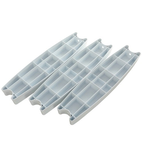 DURAFORCE 3pcs Universal 18" Swimming Pool Ladder Steps Molded Rung Pedal Accessory Tread