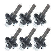 DURAFORCE 6PCS Trailer Axle Kit w/ 4 on 4" Bolt Idler 1" Hub & Round BT8 Spindle L44643