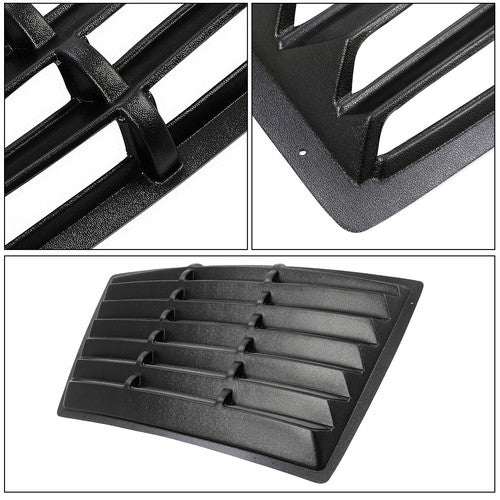 Black Rear Window Louver Sun Shade Cover for Ford Mustang Fastback 1979-1993
