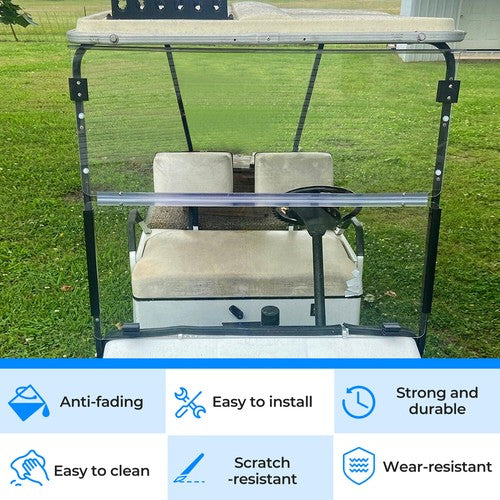 Windshield for EZGO Marathon Golf Cart Clear 1986 1994 5 Gas Electric Model