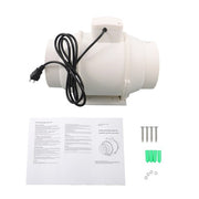 DURAFORCE 6 Inch Inline Duct Fan - 400 CFM Ventilation Exhaust Fan for Duct Vent Bathroom