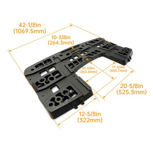 DURAFORCE Flat Rear Utility Rack Luggage Storage Bracket for Polaris Sportsman 500 EFI 450