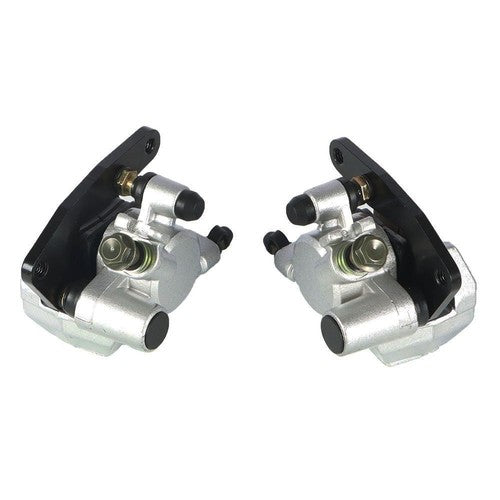 DURAFORCE Front Brake Calipers & Disc Rotors For Yamaha Big Bear 400 YFM400F 4x4 2000-2006