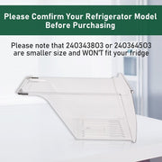 DURAFORCE Crisper Drawer Pan Compatible with Frigidaire Refrigerator 240337103 ( 2 Pack )