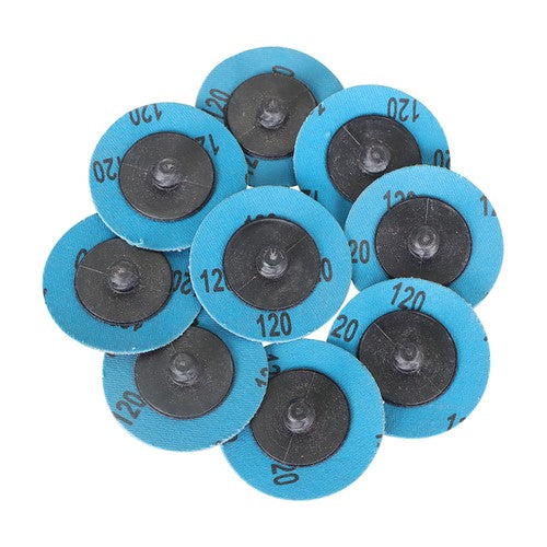 DURAFORCE 51Pcs 2" Roll Lock Die Grinder Quick Change Sanding Disc 36 60 80 120 240 Grit