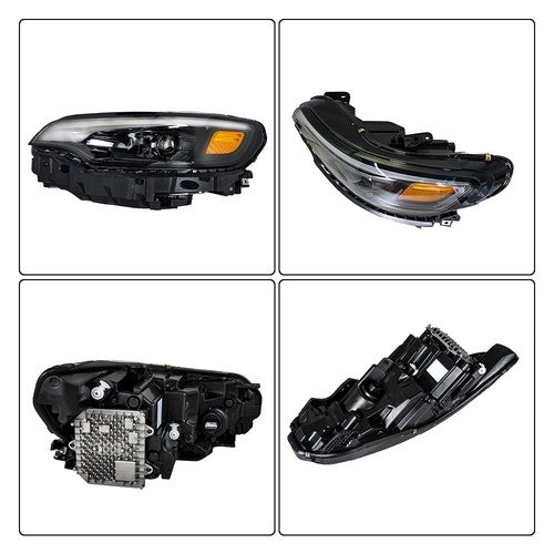 DURAFORCE Fit For Jeep Cherokee 2019-2022 Headlight Projector LH/Left Side LED Replacement