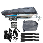 DURAFORCE Boat Cover 14-16ft 3 Layers Heavy Duty Fabric W/Cotton Lining Waterproof 90"