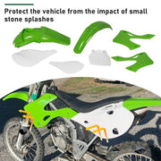 DURAFORCE 7PCS Plastic Kit Restyle Fairing BodyWork Set For KAWASAKI KX125 KX250 1999-2002