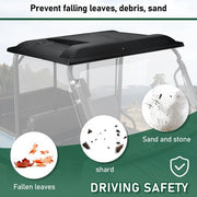 DURAFORCE Black ABS Hard Top Roof For Kawasaki Mule 4000 4010 For 22 25 Replace KAF30-030A