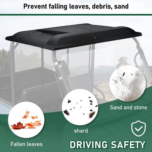 DURAFORCE Black ABS Hard Top Roof For Kawasaki Mule 4000 4010 For 22 25 Replace KAF30-030A