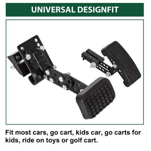 DURAFORCE Universal Gas and Brake Pedal Extenders for Cars,Go Kart,Ride on Toys Adjustable