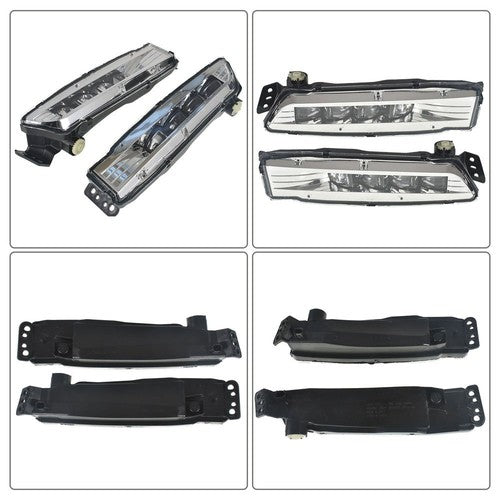 DURAFORCE Driver+Passenger Side For Honda Accord 18-19 1.5L 2.0L LED Fog Lamps Assembly