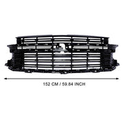DURAFORCE Black Front Bumper Grille For 2021-2024 Chevrolet Tahoe Suburban LT 84634392