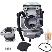 DURAFORCE Carburetor W/ Intake Manifold Boot Fit For Yamaha Big Bear Wolverine 350 YFM350