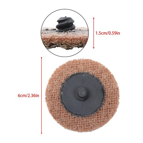 DURAFORCE Surface Conditioning Quick Change Discs, 2" Tan (Coarse) Prep Pad - 25 Pack