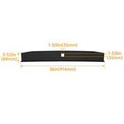 DURAFORCE Tailgate Molding Top Cap Flex Step Kit For 2017-2022 Ford F250 F350 Super Duty