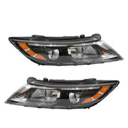 DURAFORCE Halogen Projector Headlight Pair Left Right Side for 2014-2015 Kia Optima