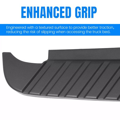 Black Rear Bumper Top Step Cover with Sensors for Ford F150 F 150 09 14 Styleside