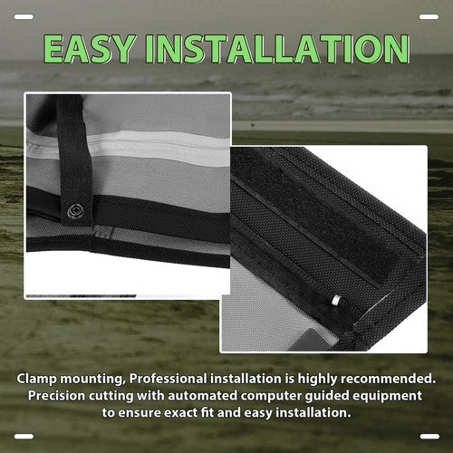 DURAFORCE 6pcs For 97-06 Jeep Wrangler TJ Replacement Front & Rear Soft Top + Upper Skins
