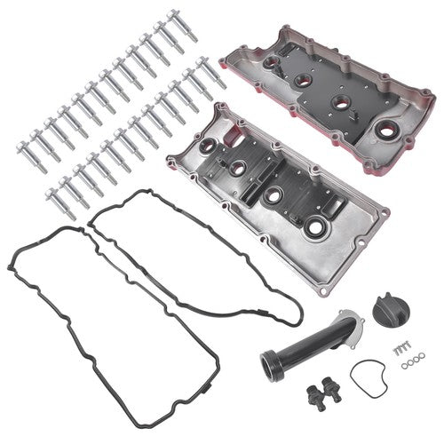 DURAFORCE Pair Engine Valve Cover w/ Gasket for Infiniti FX45 M45 Q45 2002-2010 13264AR010