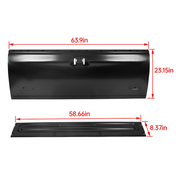DURAFORCE Black Steel Primed Tailgate For 1997-03 Ford F150 1999-07 F250 F350 Super Duty