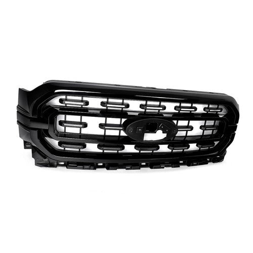 DURAFORCE Glossy Black Front Bumper Grille Grill For 2021 2022 2023 Ford F-150 F150 XLT