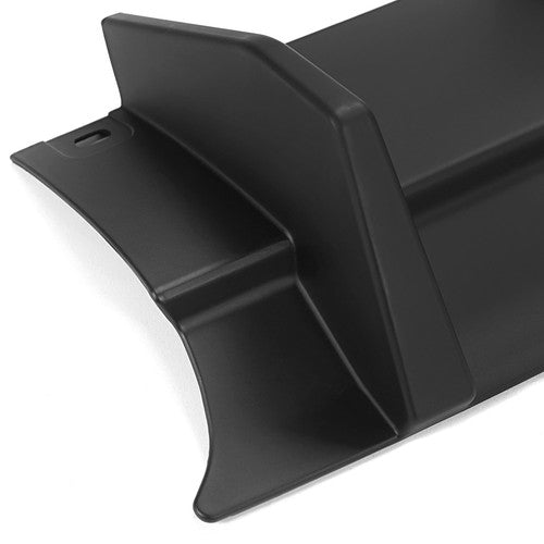 DURAFORCE For Dodge Challenger 2015-2023 Matte Black Rear Bumper Lip Diffuser Shark Fins