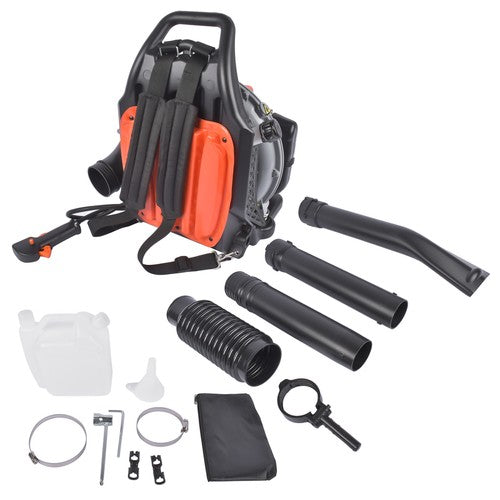 DURAFORCE Backpack Gas Powered Leaf Blower 63CC 2-Stroke 665CFM Air Volume 2700W Gasoline