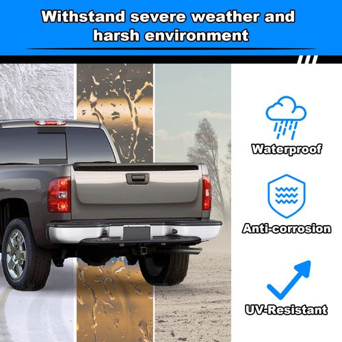 Complete Chrome Rear Bumper for 1999-2007 Chevy Silverado GMC Sierra 1500 2500