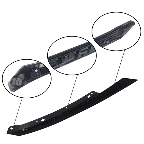 For 2016-2021 Honda Civic Passenger Side Black Headlight Eyelid Molding Trim