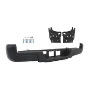 DURAFORCE For Toyota Tacoma 2016-2023 Powdercoated Black Rear Step Bumper W/o Sensor Holes