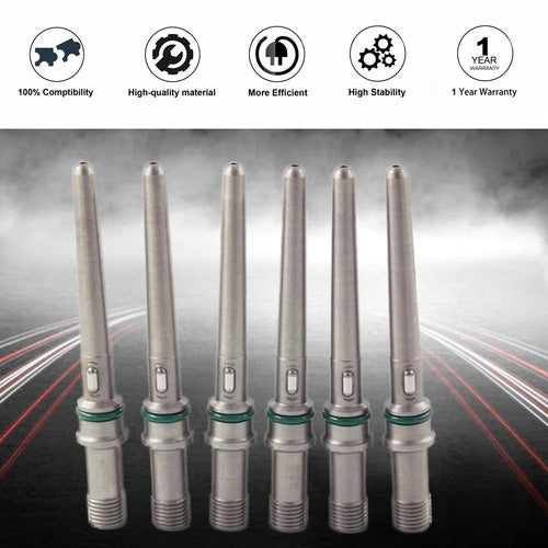 DURAFORCE 6PCS 4929864 Injector Connector Tubes for Dodge Ram 2500 3500 4500