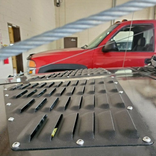 2Pcs Silver Hood Louver Alum Vent Panels Kit for Jeep XJ Cherokee 1984 2001