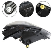 DURAFORCE Headlights Halogen W/LED Tube Headlamps For GMC Acadia 2013-2016 2PCS Clear Lens