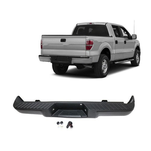 DURAFORCE NEW Primered - Complete Rear Steel Bumper Assembly For Ford F150 Truck 2009-2014