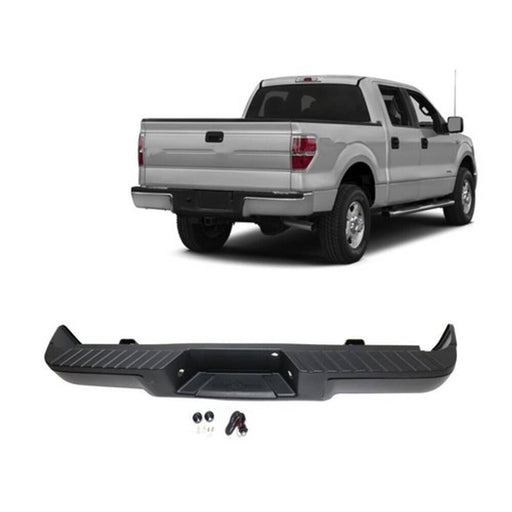 DURAFORCE NEW Primered - Complete Rear Steel Bumper Assembly For Ford F150 Truck 2009-2014