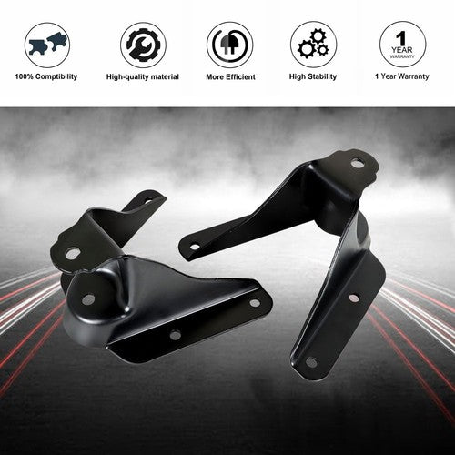 DURAFORCE Fit For Ford F-150 Pickup Front Leaf Spring Shackle Bracket Repair Kit Pair Set