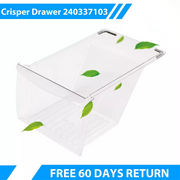 DURAFORCE Fridge Refrigerator Clear Crisper Drawer Pan Replacement For 240337103 PS429854