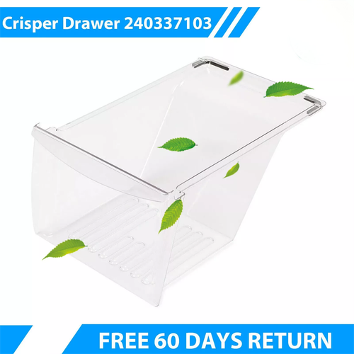 DURAFORCE Fridge Refrigerator Clear Crisper Drawer Pan Replacement For 240337103 PS429854