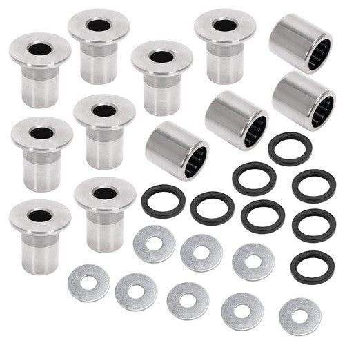 Silvery A Arm Bushing Bearing Shaft Kit for Kawasaki KFX400 Suzuki LTZ400 Z400