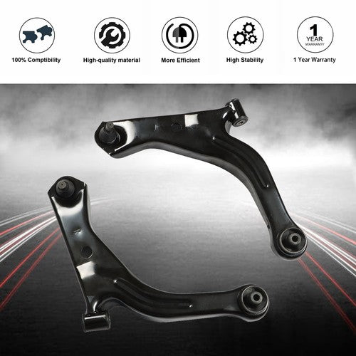 DURAFORCE 6Pc For 05-09 Mazda Tribute Control Arm Ball Joint Outer Tie Rod Suspension Kit