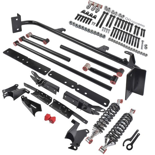 DURAFORCE For 1967-69 Chevy Camaro SS Z28 Adjustable Bolt On Rear 4-Link Kit w/ Coilovers