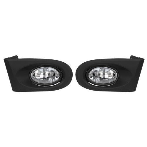 DURAFORCE Clear Lens Bumper Fog Lights Lamps w/wiring for 2002-2004 for Acura RSX 2DR