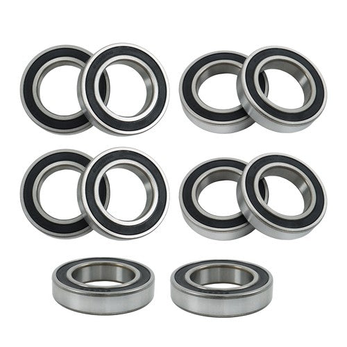 DURAFORCE 6009-2RS Deep Groove Ball Bearings 10pcs 45mm Inner Dia 75mm OD 16mm Bore Sealed