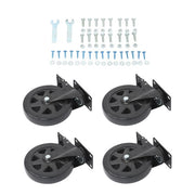 DURAFORCE 4 × 6" Heavy Duty Caster 360° steering Black W/Brake Quiet, Smooth