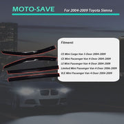 DURAFORCE For 04/05/06/07/08/09 Toyota Sienna Acrylic Window Visors Rain Guard Shades