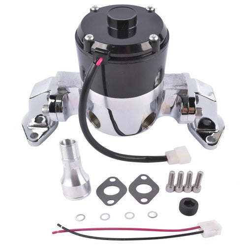 DURAFORCE High Flow Aluminum Electric Water Pump for Big Block Chevy 396 454 427 Chrome