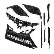 DURAFORCE Plastic For Toyota Camry SE 2021 2022 2023 Front Grille Trim Fog Light Bezel Set